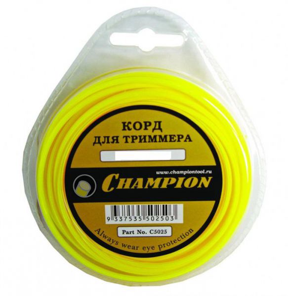 Корд триммерный Champion Round 2,0мм * 15м (круглый) в мотке